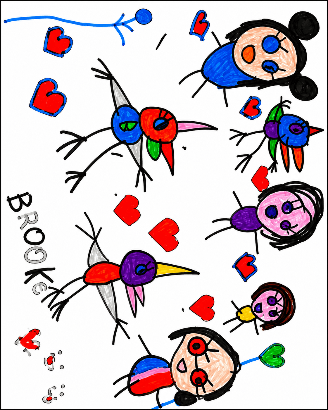 Colored Drawing Family