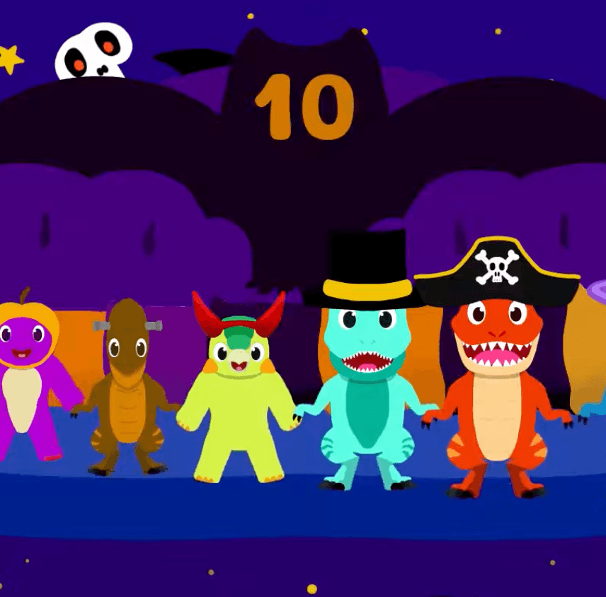 Ten in the Bed – Halloween Skinny Dinosaur